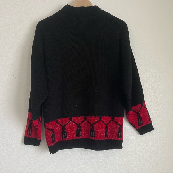Vintage Spunky cat knit sweater, black - Picture 5 of 6